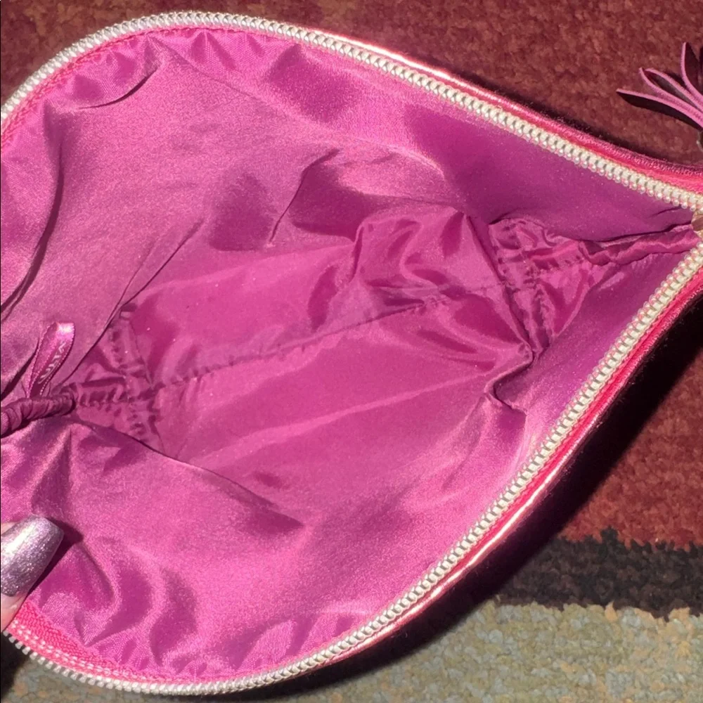 NWT Ulta‎ Beauty burgundy velvet cosmetic bag